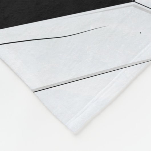 Griezelig monster gluren fleece deken (Hoek)