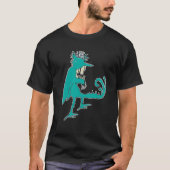 Griezelig monster vogel tekening t-shirt (Voorkant)
