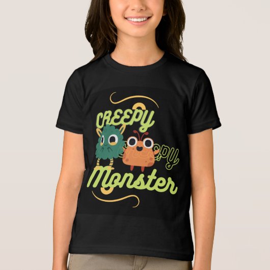 griezelig monsterT-shirt Tri-Blend Shirt (Voorkant)