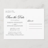 griezelig mooi | Gotische Rozen met Bats Wedding Aankondigingskaart (Achterkant)