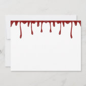 Griezelig moordmysterie dinerfeestje kaart (Achterkant)