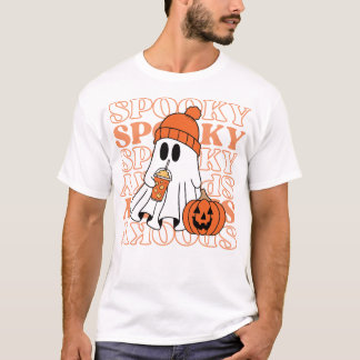 Griezelig Ontspannen Spook Gelukkig Halloween Fees T-shirt