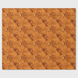 Griezelig Oranje Grunge Halloween Cadeaupapier