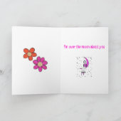 Griezelig over de maan en de sterren kaart (Binnen)