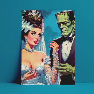 griezelig paar briefkaart