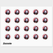 Griezelig Papier Ronde Sticker (Vel)