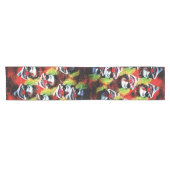 griezelig patroon met halloween horror korte tafelloper (Horizontaal)