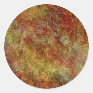 griezelig patroon ronde sticker