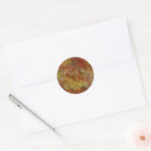 griezelig patroon ronde sticker (Envelop)
