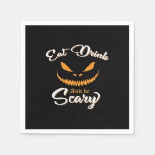 Griezelig Pompoen Monster Halloween Servet