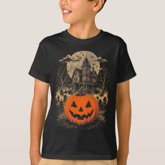 Griezelig Pompoenhuis T-shirt