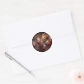 Griezelig - Pop - Nachtangsten Ronde Sticker (Envelop)