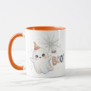 Griezelig schattig spookje. Boe! Mok