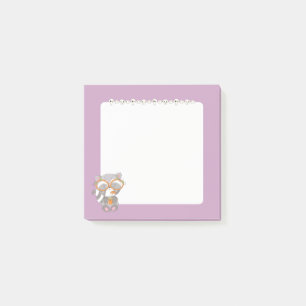 Griezelig schattig wasbeer post-it® notes