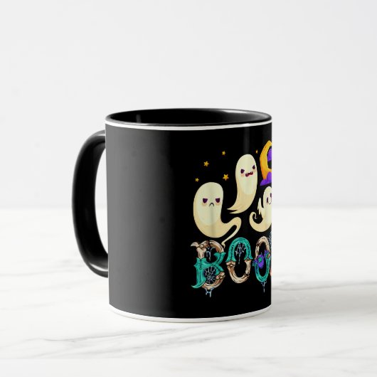 griezelig schattig wraak en verdriet zuster tweeli mok (Voorkant links)