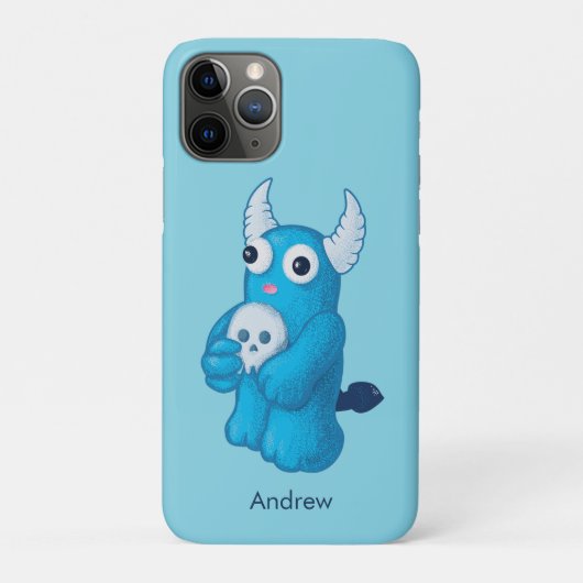 Griezelig Schattige Demon Met Schedel Case-Mate iPhone Case (Achterkant)