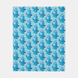 Griezelig Schattige Demon Met Schedel Fleece Deken