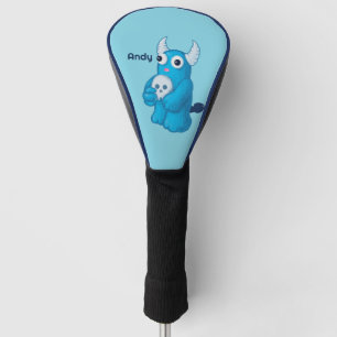 Griezelig Schattige Demon Met Schedel Golfheadcover