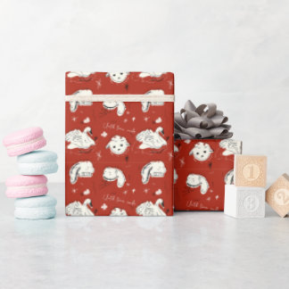 Griezelig Schattige Dierendoodles & Liefdesbriefje Cadeaupapier
