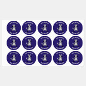 Griezelig Schattige Halloween Wolf Custom Labels (Vel)