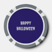 Griezelig Schattige Halloween Wolf Custom Poker Chips (Achterkant)