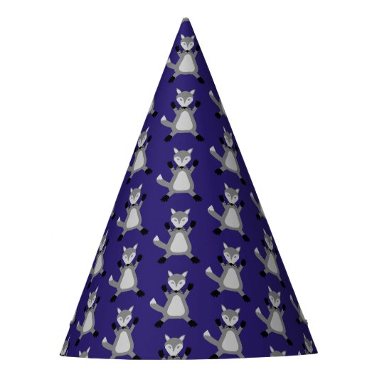 Griezelig Schattige Halloween Wolf Patterned Feesthoedjes (Voorkant)