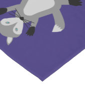 Griezelig Schattige Halloween Wolf Patterned Korte Tafelloper (Hoek)