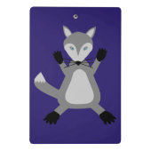 Griezelig Schattige Halloween Wolf Patterned Mini Klembord (Achterkant)