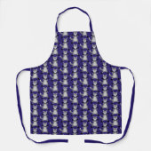 Griezelig Schattige Halloween Wolf Patterned Schort (Voorkant)
