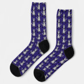 Griezelig Schattige Halloween Wolf Patterned Sokken (Links)