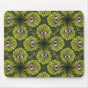 Griezelig Schattige Plant Spring Green Fantasy Art Muismat