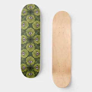 Griezelig Schattige Plant Spring Green Fantasy Art Persoonlijk Skateboard