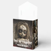 Griezelig Schattige Spooky Voodoo Doll Halloween F Bedankdoosjes (Geopend)