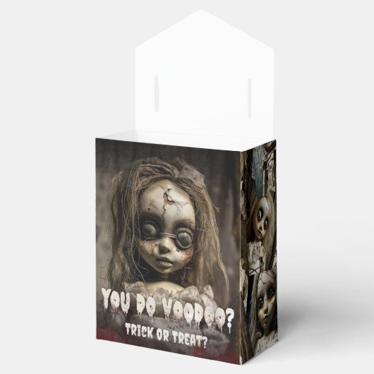 Griezelig Schattige Spooky Voodoo Doll Halloween F Bedankdoosjes (Geopend)