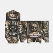 Griezelig Schattige Spooky Voodoo Doll Halloween F Bedankdoosjes (Uitgevouwen)