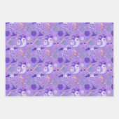 Griezelig Schattige Trick or treat Kinder Hallowee Inpakpapier Vel (Voorkant 2)