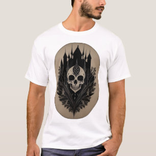 Griezelig schedel gotisch shirt