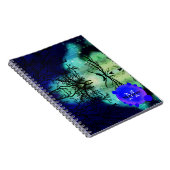 Griezelig schemerend bos Halloween Notitieboek (Rechterzijde)