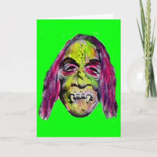 griezelig schrikbeeld kaart (Voorkant)