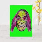 griezelig schrikbeeld kaart (Gele Bloem)