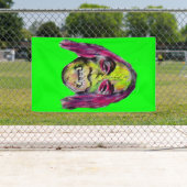 griezelig schrikbeeld van een gruwelijk gruwel spandoek (Insitu)