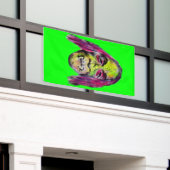 griezelig schrikbeeld van een gruwelijk gruwel spandoek (Buitenkant Gebouw)