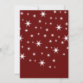 griezelig script blij met kerstfoto kaart (Achterkant)