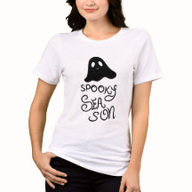 Griezelig seizoen cute geest Tri-Blend T-shirt 