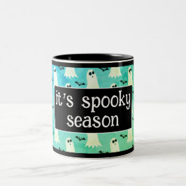 Griezelig Seizoen Groen Herfst/Halloween Tweekleurige Koffiemok