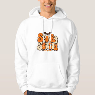 Griezelig Seizoen Groovy Retro Typografie T-Shirt