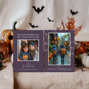 Griezelig Seizoen Halloween Fotokaart