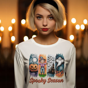 Griezelig Seizoen Halloween Herfst Autumn Penseels T-shirt