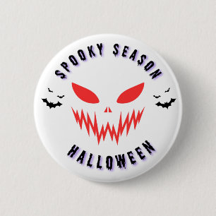 Griezelig Seizoen Halloween Masker Grafische T-Shi Ronde Button 5,7 Cm