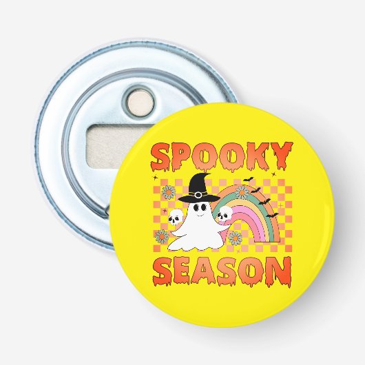 Griezelig Seizoen Halloween Sfeer-45634 Button Flesopener (Voorkant)